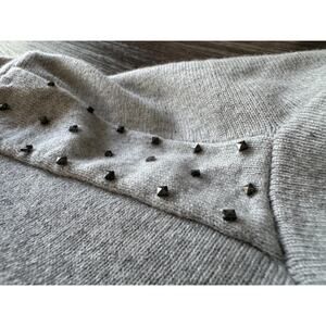 Brunello Cucinelli Sweater Womens XS Melange Gray Cashmere Pullover Italy